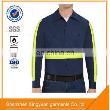 Wholesale Aramid IIIA fr long sleeve 3M reflective safety work shirts