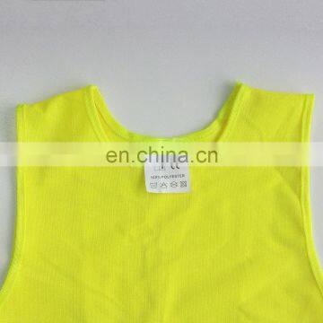 Security Roadway Safety Clothing High Quality EU Standard Logo Design Eco-friendly Breathable Fabric Hi-vi Kid Vests Fluo Yellow photo-4