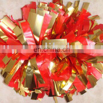 metallic cheer pom poms