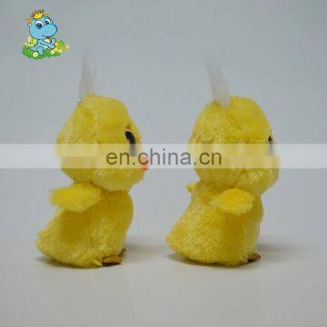 Factory direct sale big eyes yellow duck type plush mini toy