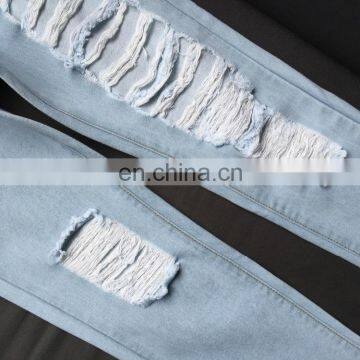 A Forever Fairness Loose Straight Holes Pants Nine New Fashion Jeans Pants,Latest Design Jeans Pants photo-5