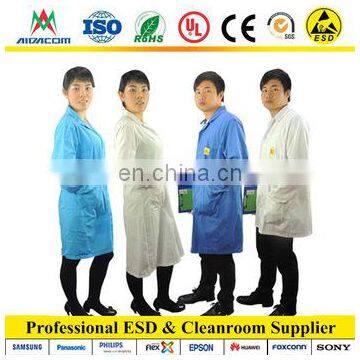 Jacket Type, 5mm Grid White Poly/cotton Anti-static Smock photo-6