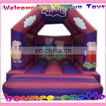 Commercial pvc peppy pig bouncer/bouncing trampoline