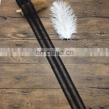 4.4cm OLT Y00242-2 ladder black lace for clothing