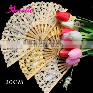 Vintage Battenburg Lace Hand Wedding Fan