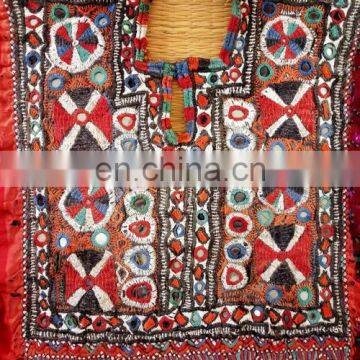 Indian Vintage Thread Beads Embroidery Neck Yoke- Ethnic Banjara Yoke Neck Patch photo-2
