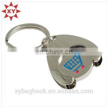 Metal Foldable Shopping Cart Trolley Coin Custom Keyring photo-4