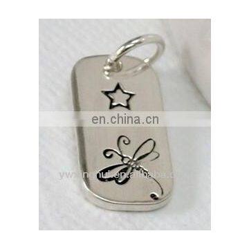 2015 popular fashion metal metal blank name tags