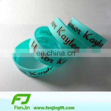 promotion charity silicone bracelet,silicone wristband