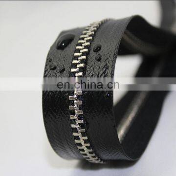 Seal metal waterproof zipper for bags