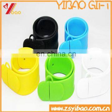 High Quality Colorful Custom Logo Silicone Bracelets USB3.0 Flash Drive 2gb For Gift