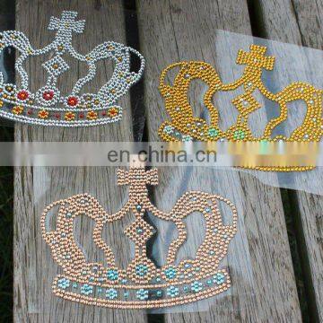 Crystal Car Sticker in Crown Shape