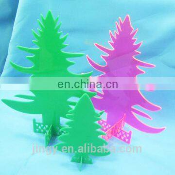 colorful pmma plexiglass acrylic diy decorative christmas tree stand