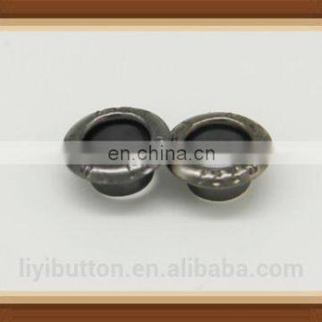 2014 fashion accessories black nickel eyelet from brass