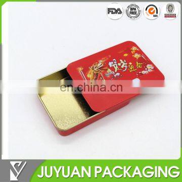 chewing gum tin box with sliding lid,candy tin box with sliding lid