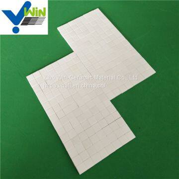 White alumina ceramic square mosaic for lining