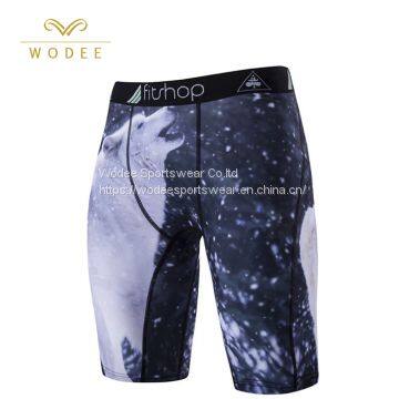 Wholesale sports 3D print boxer shorts men underwear