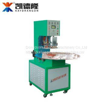 Single head 3 position round plate blister packing machine