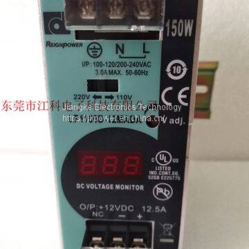 LP1150D-12MADA/150W12V12.5A REIGNPOWER SWITHING POWER SUPPLY DIN RAIL DISPLAY