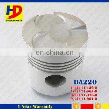 DA120 DA220 For Isuzu Engine Piston With 4 Rings OEM 1-12111-126-0