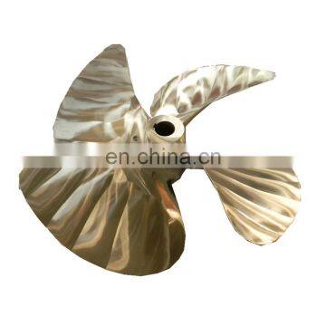 High speed fixed pitch 4 blade boat propeller