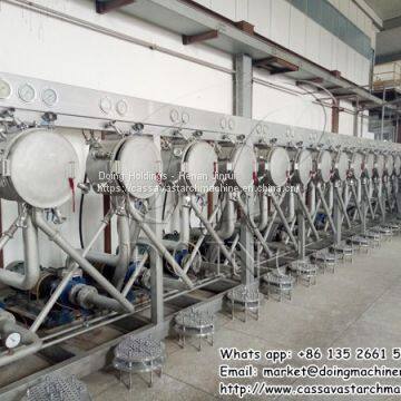 Multi-stage series starch refining machine hydrocyclone station