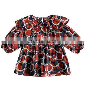 Best Selling High Quality Flounce Cotton Floral Dress China Manufacturer Casual Fashion Kids dresses