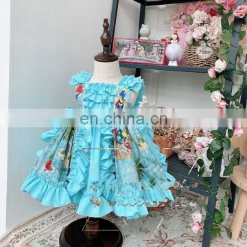 infant baby dresses spanish girls dress flower vintage wholesale kids clothing children boutiques