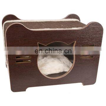 Outdoor Folding Cheap Play Indoor Wooden Tree Scratcher Bed Pet Cat House