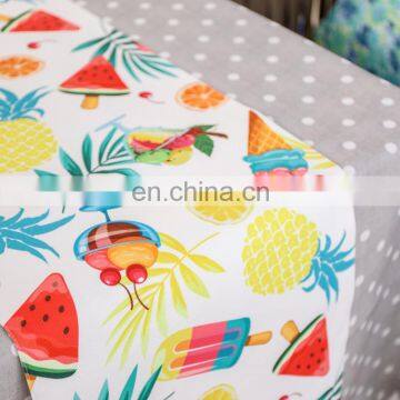 Digital Print 100% Polyester Printed Summer Fruit Table Cloth Runner for Wedding Party Banquet Decoration photo-4