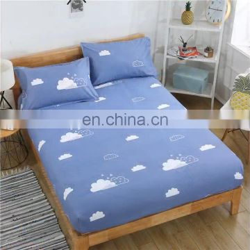 High quality easy wash flower pattern healthful slumber fitted bed sheet set and pillow case