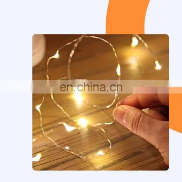 Wholesale CR2032 Button Battery Operated 2m 20leds Mini Copper Wire Led Fairy String Lights For Christmas