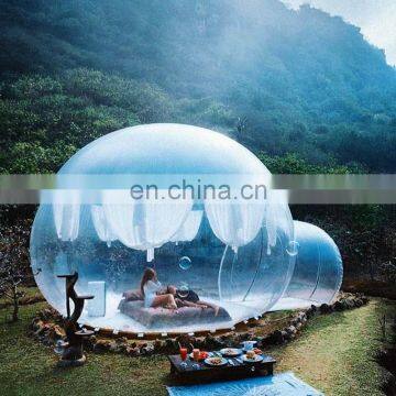 plastic pvc transparent inflatable sphere tent inflatable glamping tent