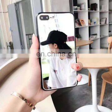 For I Phone 8 7 Plus Mobile Phone Case Newest 2019 Cute Women Makeup Glitter Design Selfie Shockproof Light Mirror Phone Case photo-7