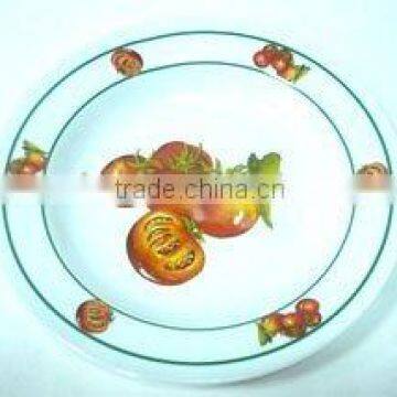 historiated round plate