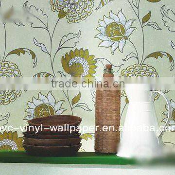 big flowers decorative wallcovering for restaurant kitchen murals space wallpaper tapet kniv