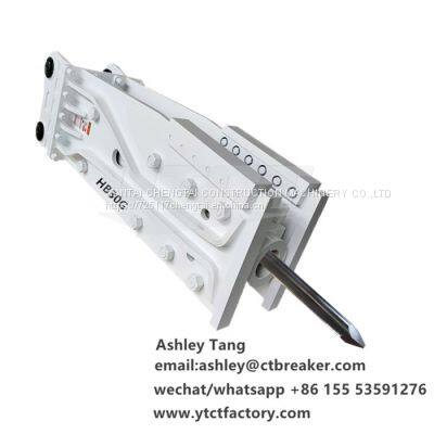 China Hb20g Hb30g Hb40g Hb15g Hydraulic Rock Breaker Stone Jack Hammer for Excavator