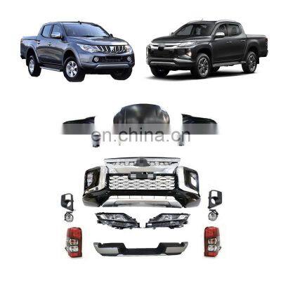 High Quality car parts Bumper Pickup 4x4 Car Accessories Front Bumper Full Body Kit For triton 2015+ upgrade2020