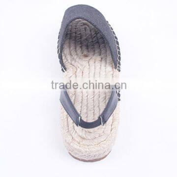 2016 Winter Autumn Flat Peep Toe Glitter Thick Espadrilles Sandals With Slingback photo-5