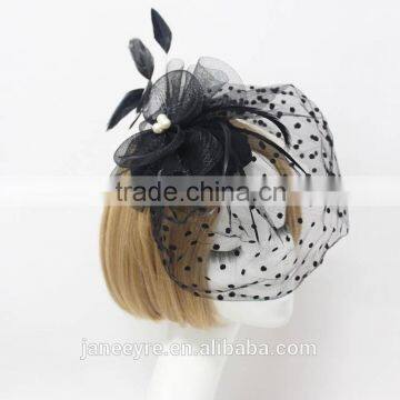 New Design Millinery Supplies Fascinator Hat With Veil photo-2