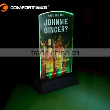 Acrylic LED Desk Menu Display Holder photo-2