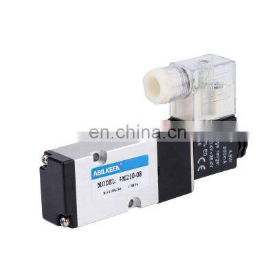 Factory Price 4V210-08 Automatic 5/2 Way Acting Type Single Electrical DC24V Pneumatic Control Air Solenoid Valve