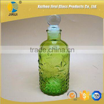 220ml round glass diffuse bottle with glass ball cork