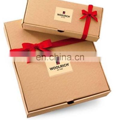 Cheap corrugated boxes cosmetic paper box flat paper boxes packing in flat less CBM for gift packaging