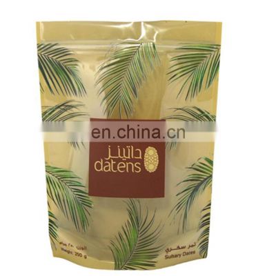 Plastic and printing tea aluminum foil bags stand up packaging bag Empty tea bag with zip lock