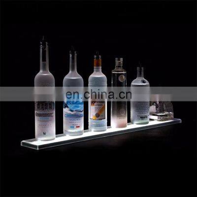 acrylic led wine rack supermarket wine rack display