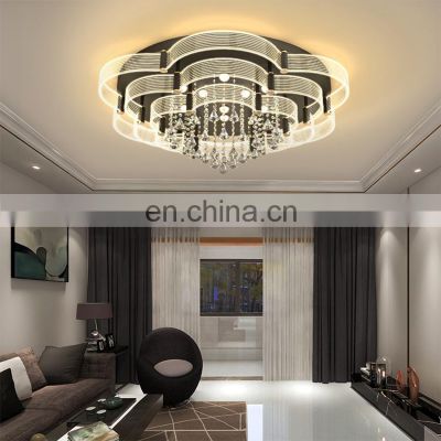 New Listed Luxury Decoration Bedroom Living Room Indoor K9 Crystal Modern LED Ceiling Light