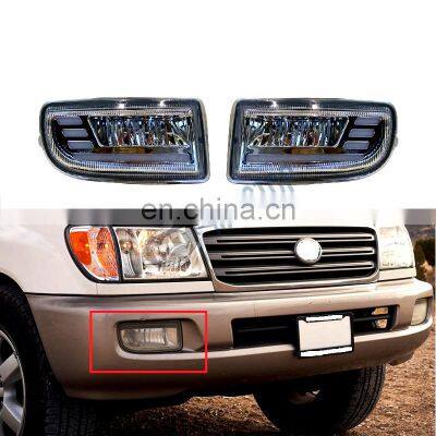 Maictop Car Front Lights Parts DRL Fog Lamp Light For Land Cruiser 100 Series LC100 1998-2007