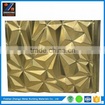 Exterior / Interior Wall Decorative Panel , Aluminum 3D Wall Panel