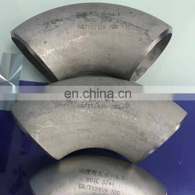 Professional manufacturer sus304 90 degree welding stainless steel fitting elbow